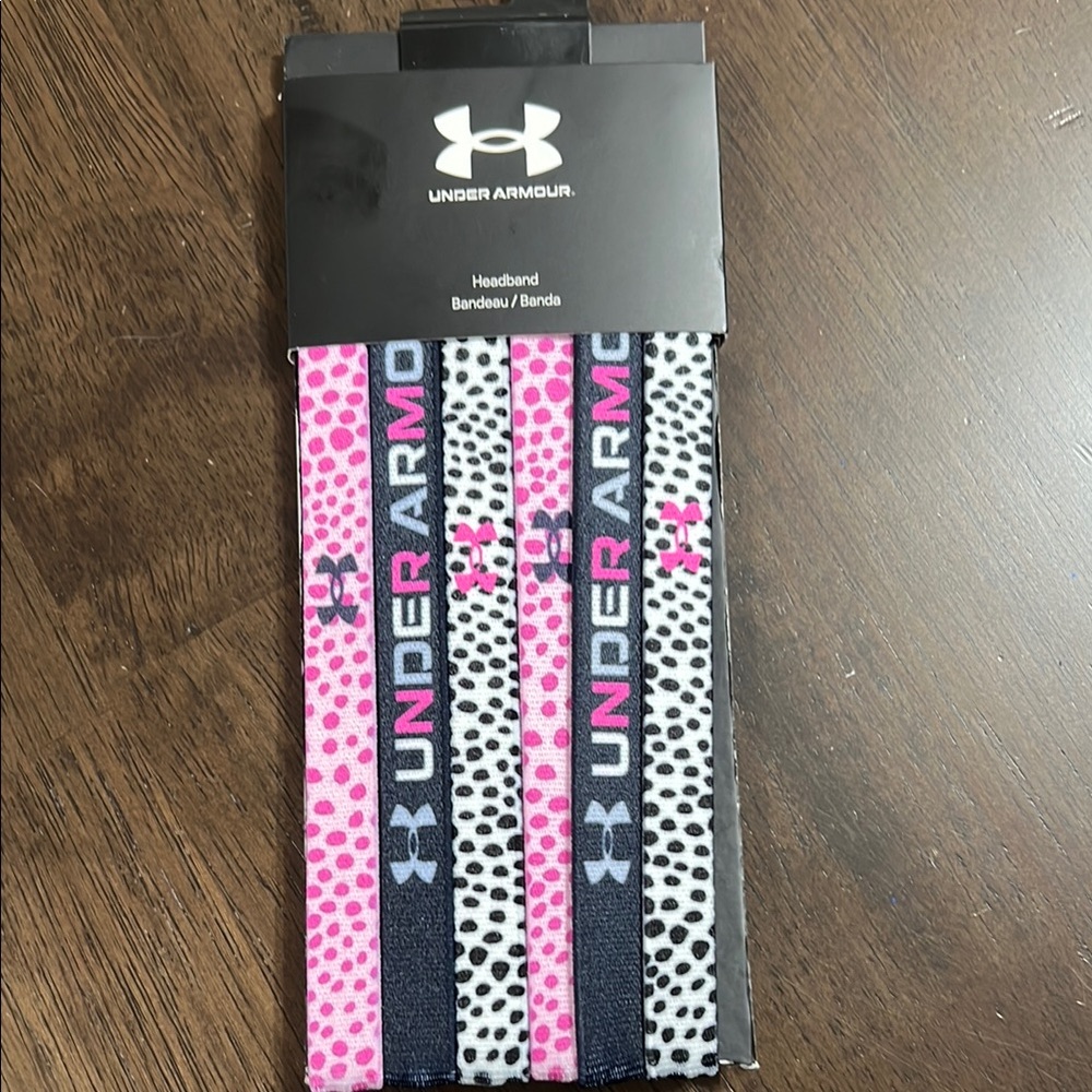 Girls Under Armour 6 Pack Graphic Headbands